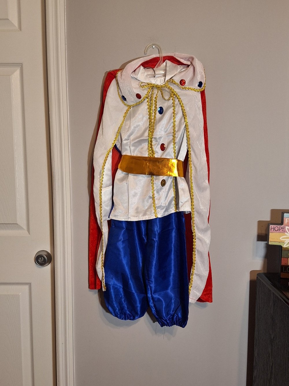 Kids Royal Prince Costume in Red, White & Blue